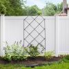 Outdoor 7-FT. Tall Wrought Iron Lattice Garden Trellis