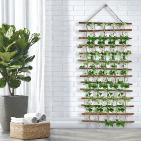 Indoor Outdoor Wall Hanging Willow Wood and Jute Garden Trellis