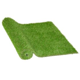 Outsunny 10 x 3 Artificial Turf Grass Green with UV Protection Drain Holes 125 Height