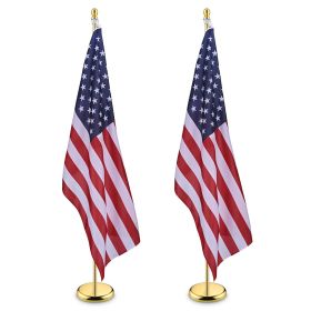 2 Packs 6ft Sectional Flag Pole | 22FLP012-6FTG-BA.V2 Upgraded Version
