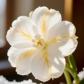 "Golden Vein Hyacinth Bulbs - Stunning White Flowers with Gold Veins - Perfect Courtyard Gift" (Color: 200pcs)